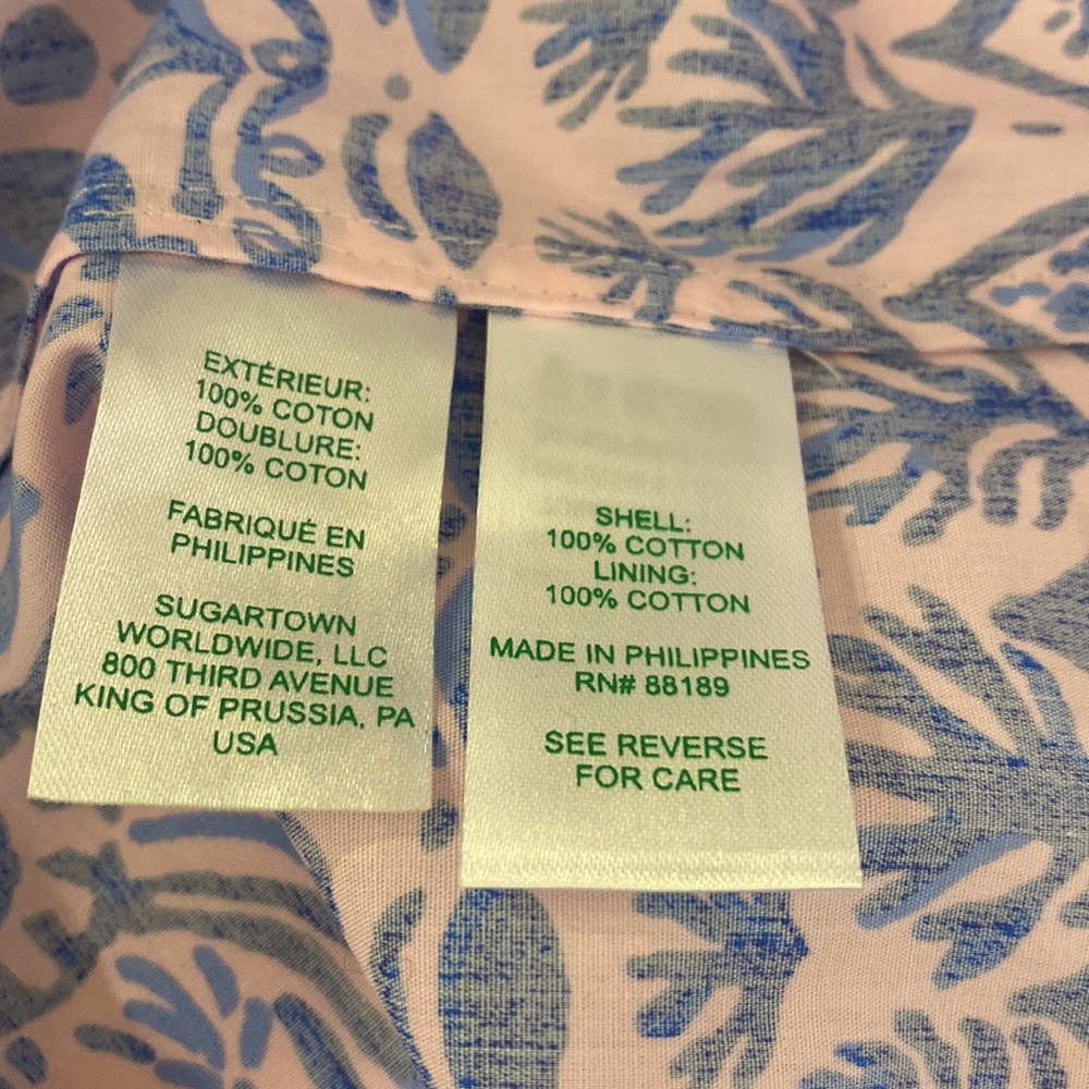 Lilly Pulitzer Frankee Off The Shoulder Short Sleeve Top NWT size XL - Picture 9 of 10